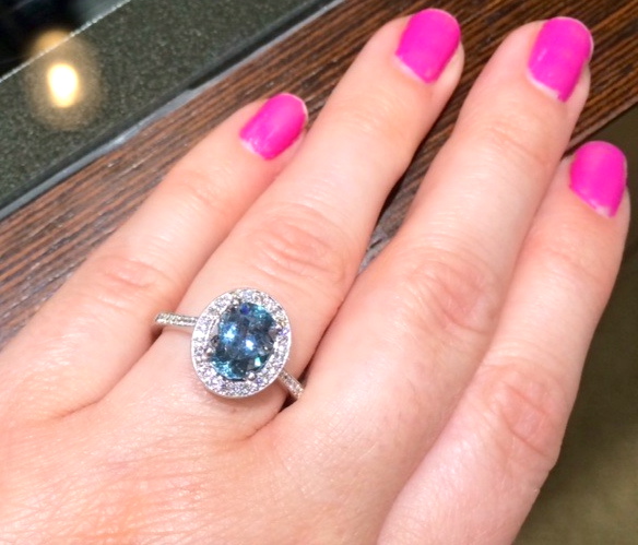 Aquamarine engagement ring symbolism