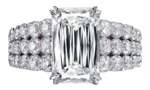 Emerald Diamond Ring | Christopher Desings | Engagement Ring