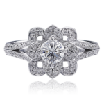 Crisscut Round Diamond Ring 601R-RD050