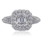 Crisscut Cushion Diamond Ring 69R-CU125 | Engagement Rings Indianapolis