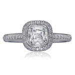 Crisscut Cushion Diamond Ring 94R-CU100