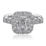 Asscher Crisscut Diamond Ring G52-AC300 | Engagement Rings Indianapolis