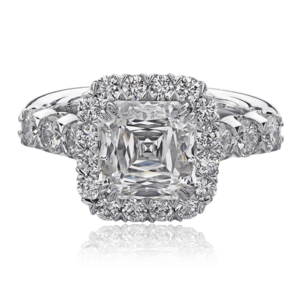 Asscher Crisscut Diamond Ring G52-AC300 | Engagement Rings Indianapolis