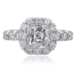 Crisscut Cushion Diamond Ring G52-CU200