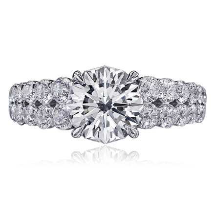 Diamond Rings Indianapolis | Crisscut Round Diamond Ring