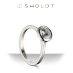 14KW 1/2CT Bezel Set R523-1