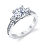 Three-Stone Diamond Engagement Ring S1083S