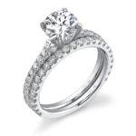 Classic Round Brilliant Diamond Engagement Ring SY097