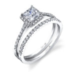 Classic Petite Princess Cut Diamond Engagement Ring SY696-PRI