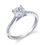 Classic Round Brilliant Engagement Ring SY821