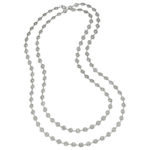 40 Inch Diamond by the Yard Necklace with Milgrain