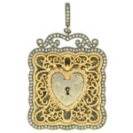 Old English Laced Heart Lock