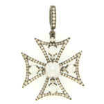 Rockin Royals Cynthia Ann Maltese Cross Pendant