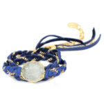 Cordelia White Druzy Gold Bracelet