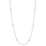 Mixed Quatrefoil Link Necklace
