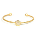 18KY Signature Pave Dot Cuff