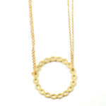 18KY Wreath Necklace
