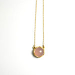 18KR Stone Necklace in Moonstone