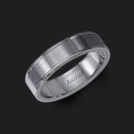 6MM Tungsten Carbide Satin Finish Flat Center with Bright Polish Round Edges Comfort Fit Wedding Band