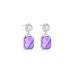 Etoiles Drop Earrings with Amethyst  