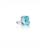 Sterling and Blue Topaz Ring 