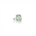 Sterling and Prasiolite Ring 