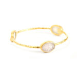 Pallas 3 Druzy Gold Bangle