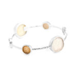 Pallas 6 Druzy Silver Bangle